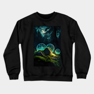 Bring Surreal Beauty to Your Home with this Bioluminescent Forest Art Crewneck Sweatshirt